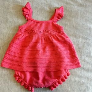 Janie and Jack Red Knit Jumper Size 3-6M
